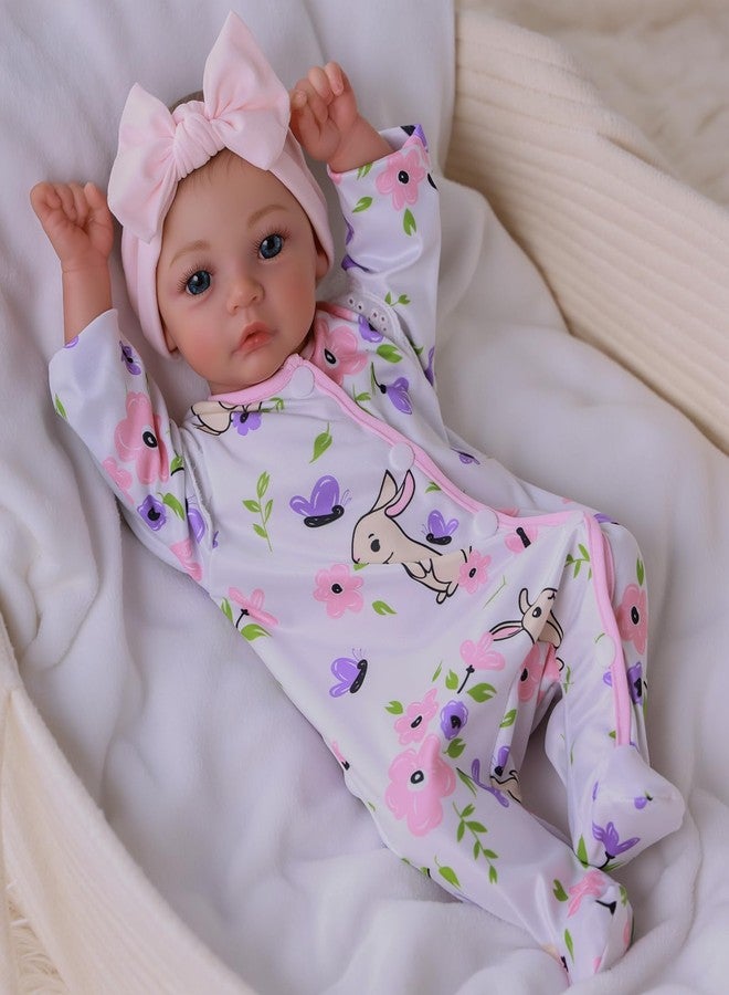 BABESIDE دمية طفلة واقعية من بيبي سايد مقاس 18 بوصة - دمية طفلة واقعية مصنوعة من السيليكون مع زي أرنب، لهاية مغناطيسية، زجاجة رضاعة، حفاضة وشهادة ميلاد، هدية مثالية للأطفال - Image 4